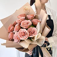 【Floral M】溫柔焦糖奶茶玫瑰香水花束