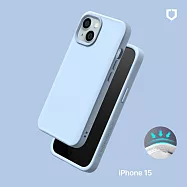 犀牛盾 iPhone 15(6.1吋) SolidX 強化吸震緩衝防摔手機殼- 冰河藍