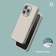 犀牛盾 iPhone 15 Pro(6.1吋) SolidX 強化吸震緩衝防摔手機殼- 貝殼灰