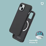 犀牛盾 iPhone 15(6.1吋) SolidX(MagSafe兼容)強化吸震緩衝防摔手機殼- 經典黑