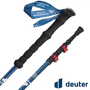 【deuter 德國】直把碳纖維三節快扣登山杖135/62cm/DE-WSEE07N- 活力藍