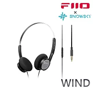 FIIO X SNOWSKY WIND 半開放動圈式耳罩耳機-黑色款