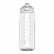 法國SANTECO-Ibiza Tritan冷水瓶1000ml 牛奶白(水量刻度)