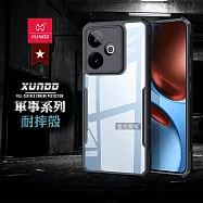 XUNDD訊迪 軍事防摔 realme GT 7 / 7T 鏡頭全包覆 清透保護殼 手機殼(夜幕黑)
