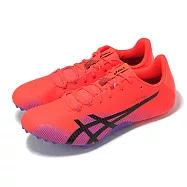Asics 田徑釘鞋 Hypersprint 8 男鞋 紅 黑 可換釘 短跑 田徑 運動鞋 亞瑟士 1093A197600 26cm FLASH RED/BLACK
