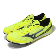 Mizuno 田徑釘鞋 X First 3 男鞋 女鞋 黃 黑 可換釘 入門款 短跑 田徑 運動鞋 美津濃 U1GA2580-04 28cm YELLOW/BLACK