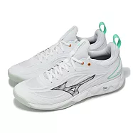 Mizuno 排球鞋 Wave Luminous 3 男鞋 白 黑 緩衝 室內運動 羽排鞋 美津濃 V1GA2420-16 29cm WHITE/BLACK