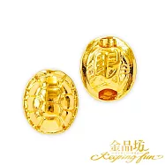 【金品坊】黃金擺件迷你聚福聚財靈龜甲單顆 0.05錢&plusmn;0.02 (贈玻璃許願瓶)