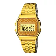 CASIO 復刻方塊印象電子腕錶-金