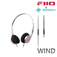 FIIO X SNOWSKY WIND 半開放動圈式耳罩耳機-粉色款