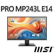 msi微星 PRO MP243L E14 23.8吋 螢幕 (23.8"/1920x1080/16:9/144Hz/IPS)