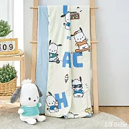 【超值組合】義大利La Belle《Sanrio-POCHACCO帕恰舒芙蕾》眠綿冰兒童玻尿酸抗菌涼感涼被(100x120CM)+舒柔水洗枕