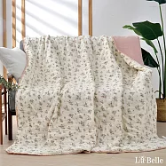 義大利La Belle《夏夜夢語》日系親膚純棉水洗雙層泡泡紗抗菌涼被(5x6.5尺)