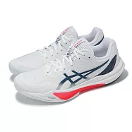 Asics 排球鞋 Sky Elite FF 3 男鞋 白 藍 回彈 羽排鞋 室內運動 亞瑟士 1051A080104 25cm WHITE/MAKO BLUE