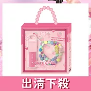 【UNICAT 變臉貓】水光保濕玻璃唇油(草莓) 內附微笑彩虹串珠手鍊 4ml/盒 出清良品