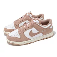 Nike 休閒鞋 Wmns Dunk Low 女鞋 乾燥玫瑰粉 肉桂粉 低筒 麂皮 小勾 IB4417-102 24cm PINK/WHITE