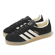 adidas 休閒鞋 Gazelle Indoor W 女鞋 黑 白 膠底 復古 德訓鞋 愛迪達 JS1412 22.5cm BLACK/WHITE