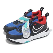 Nike 籃球鞋 Team Hustle D 11 SE PS 中童 黑藍 小朋友 魔鬼氈 運動鞋 FJ1391-001 17cm BLACK/BLUE