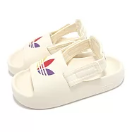 adidas 涼鞋 adiFom Adilette C 中童 米白 魔鬼氈 可拆式 緩衝 小朋友 休閒鞋 愛迪達 JP5525 20cm BEIGE