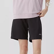 ADISI 女排汗速乾五分運動短褲 AP2511102 動力黑 (S-2XL) S 動力黑