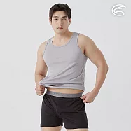 ADISI 男排汗抑菌窄肩背心 AUV2511044 (S-3XL) 淺灰 S 淺灰
