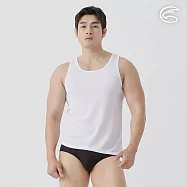 ADISI 男排汗抑菌窄肩背心 AUV2511044 (S-3XL) 光學白 S 光學白