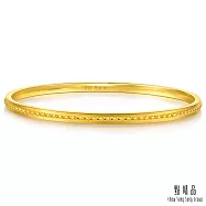 【點睛品】低調線條 黃金手鐲_計價黃金