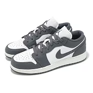 Nike 休閒鞋 Air Jordan 1 Low GS 大童 女鞋 灰 白 AJ1 低筒 一代 553560-044 24cm GREY/WHITE