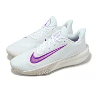 Nike 籃球鞋 Precision 7 VII 男鞋 淡藍 紫 緩震 低筒 運動鞋 HJ9153-100 29cm WHITE/VIVID PURPLE