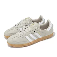 adidas 休閒鞋 Samba OG 男鞋 女鞋 德訓鞋 米白 奶茶色 白 復古 皮革 愛迪達 JR0883 23cm BEIGE/WHITE