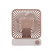 KINYO 復古靜音充電風扇 UF-2652 超值2入組 鄉村棕