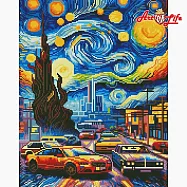 ArtLife藝術生活【GJ6517】星空幻城_DIY 滿版立體鑽石畫