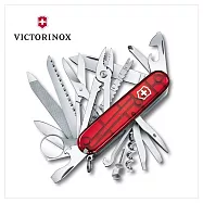 VICTORINOX 瑞士維氏 瑞士刀 Swiss Champ冠軍刀 33用 91mm 透紅 1.6795.T