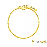 【Just Gold 鎮金店】時光細語 黃金手鍊