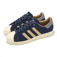 adidas 休閒鞋 Superstar 82 男鞋 藍 米 牛仔布 復古 三葉草 愛迪達 JH5577 28.5cm NAVY/BEIGE