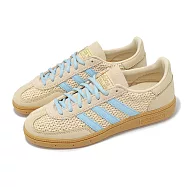 adidas 休閒鞋 Handball Spezial W 女鞋 米白 藍 麂皮 復古 膠底 德訓鞋 愛迪達 JQ8410 23cm BEIGE/BLUE