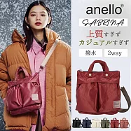 【日本anello】Sabrina系列 2WAY 輕機能迷你手提 斜背包|日系防潑小包 酒紅