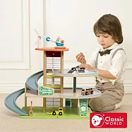 【德國 classic world 客來喜經典木玩】綠能立體停車塔《50615》