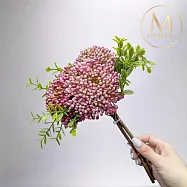 【Floral M】居家裝飾小米果仿真花花材(3入組)- 漿果莓紅