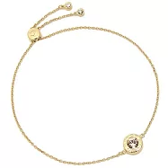 COACH 晶鑽圓環手鍊 金色