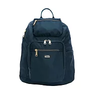 Lynx - 美國山貓嚴選防潑水斜紋牛津布後開式防盜後背包(大) - 多色可選 藍色