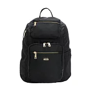 Lynx - 美國山貓嚴選防潑水斜紋牛津布後開式防盜後背包(大) - 多色可選 黑色