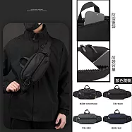 WE POWER威派爾 潮酷機能胸包/腰包(顏色隨機出貨) 2122#