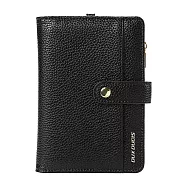 DUX DUCIS 荔枝紋多卡長夾 錢包 卡夾 護照包 防盜刷 -黑色