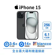 【B級福利品】Apple iPhone 15 (256GB) 黑色