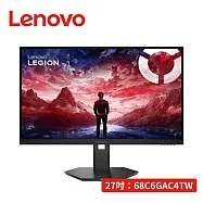 Lenovo Legion 27Q-10 27吋 2K IPS 240Hz 電競顯示器 68C6GAC4TW 烏鴉黑