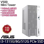 ASUS 華碩 H-V500MV-31315U0180 桌上型電腦 (i3-1315U/8G/512G/無作業系統/3年保)