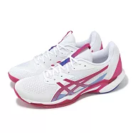 Asics 網球鞋 Solution Speed FF 3 女鞋 美網配色 白 桃紅 緩震 抓地 亞瑟士 1042A250103 27.5cm WHITE/BRIGHT ROSE