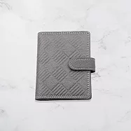 NAMI&YAMI 拉米與亞米 菱形格真皮信用卡夾(可容納12張卡) NY-8104-1