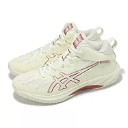 Asics 籃球鞋 Gelhoop V17 男鞋 米白 紅 輕量 緩震 亞瑟士 1063A096750 28cm IVORY/SPICE LATTE